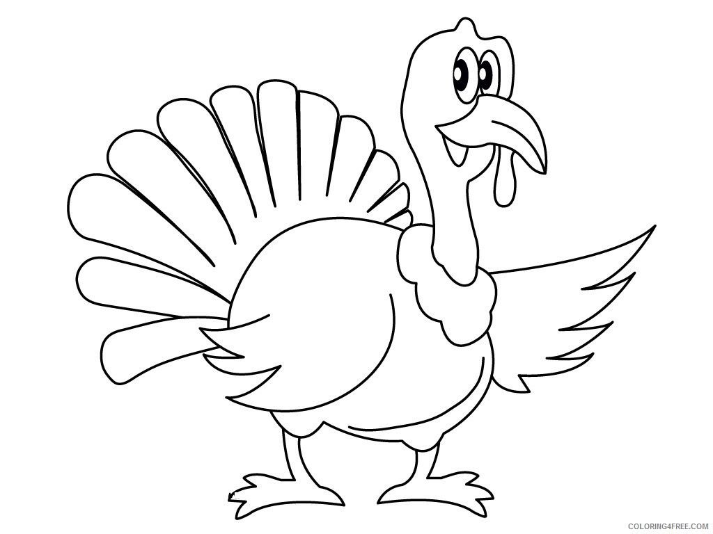 Turkeys Coloring Pages Animal Printable Sheets Turkey 2021 4881 Coloring4free