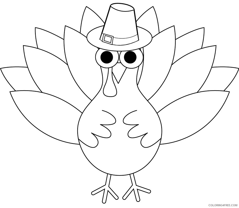 Turkeys Coloring Pages Animal Printable Sheets thanksgiving turkey 2021 4851 Coloring4free