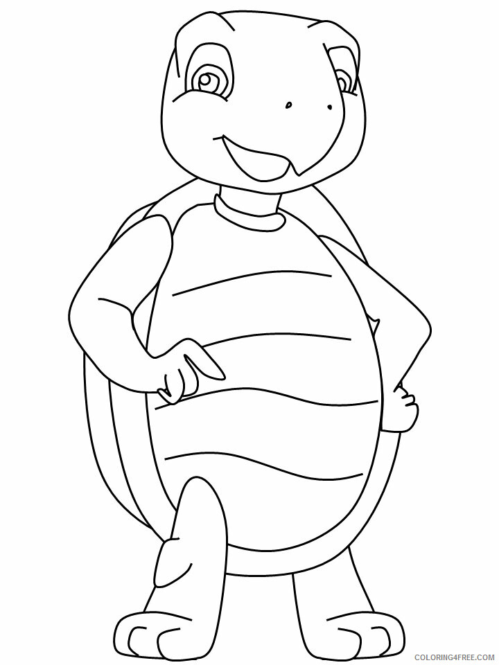 Turtle Coloring Pages Animal Printable Sheets 7 2021 4892 Coloring4free