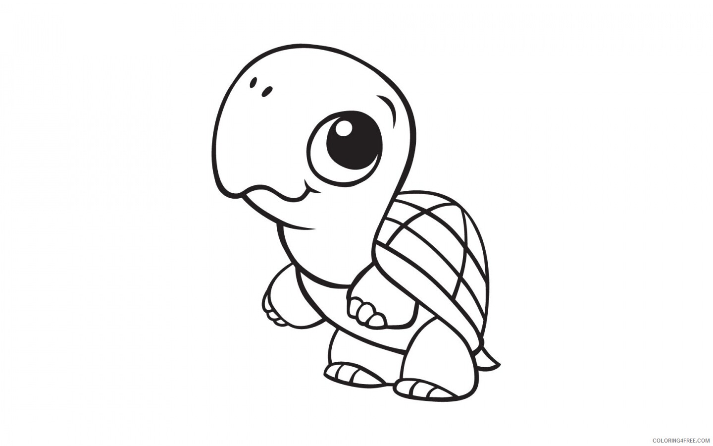 Turtle Coloring Pages Animal Printable Sheets Cutte Baby Turtle 2021 4900 Coloring4free
