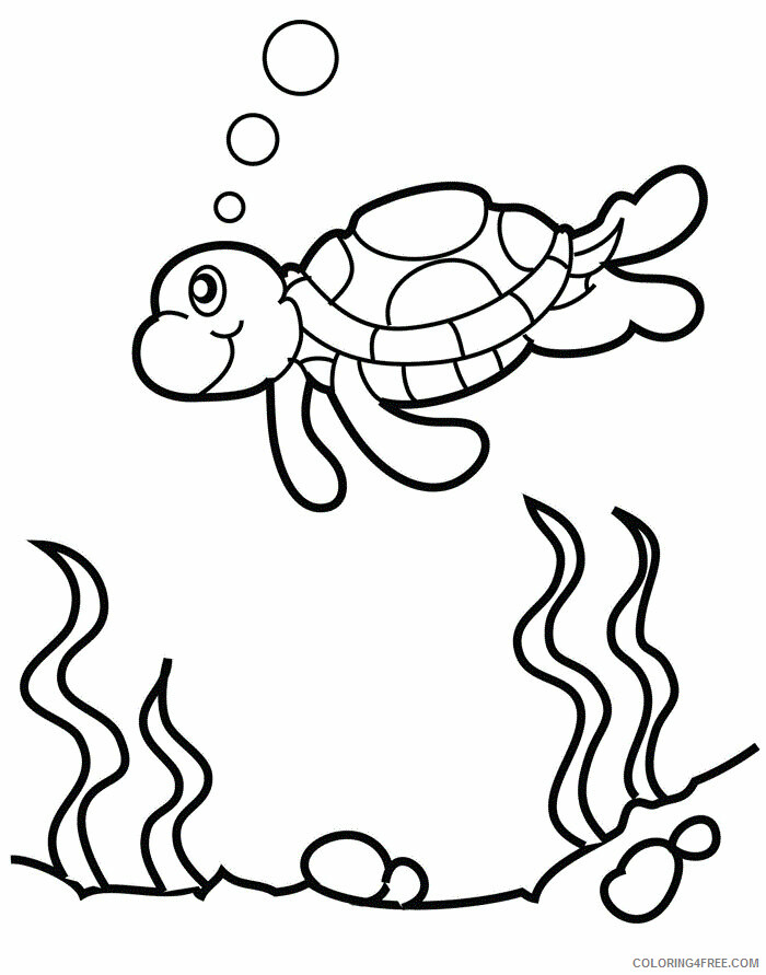 Turtle Coloring Pages Animal Printable Sheets Turtle 2021 4908 Coloring4free