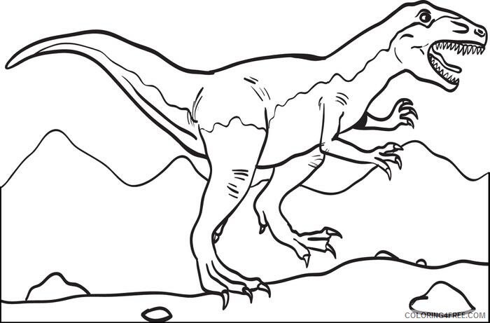 Tyrannosaurus Rex Coloring Pages Animal Printable Sheets T Rex Coloing 2021 4913 Coloring4free