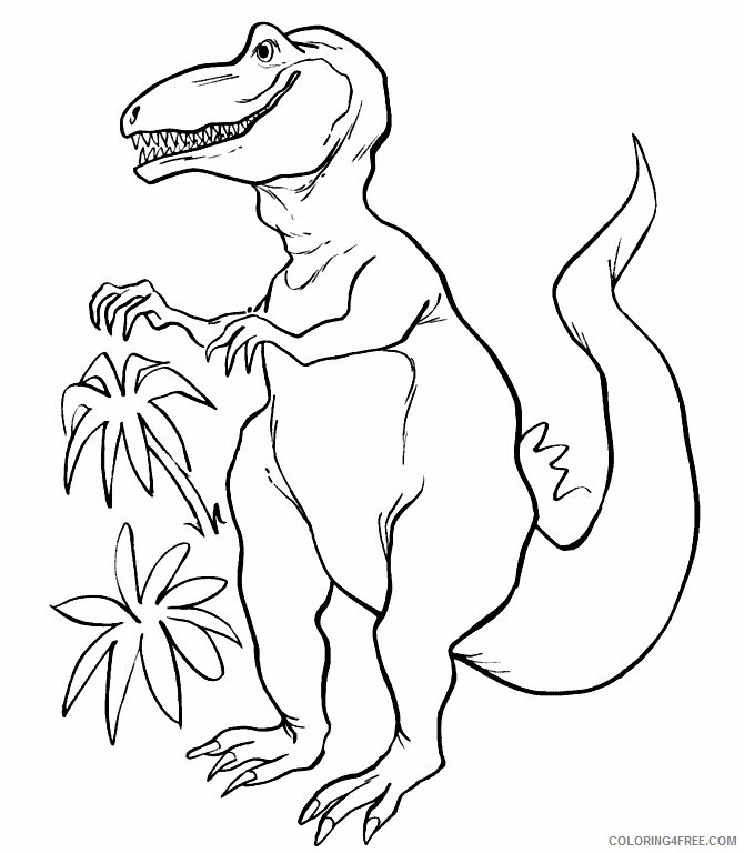 Tyrannosaurus Rex Coloring Pages Animal Printable Sheets T Rex Pictures 2021 4925 Coloring4free