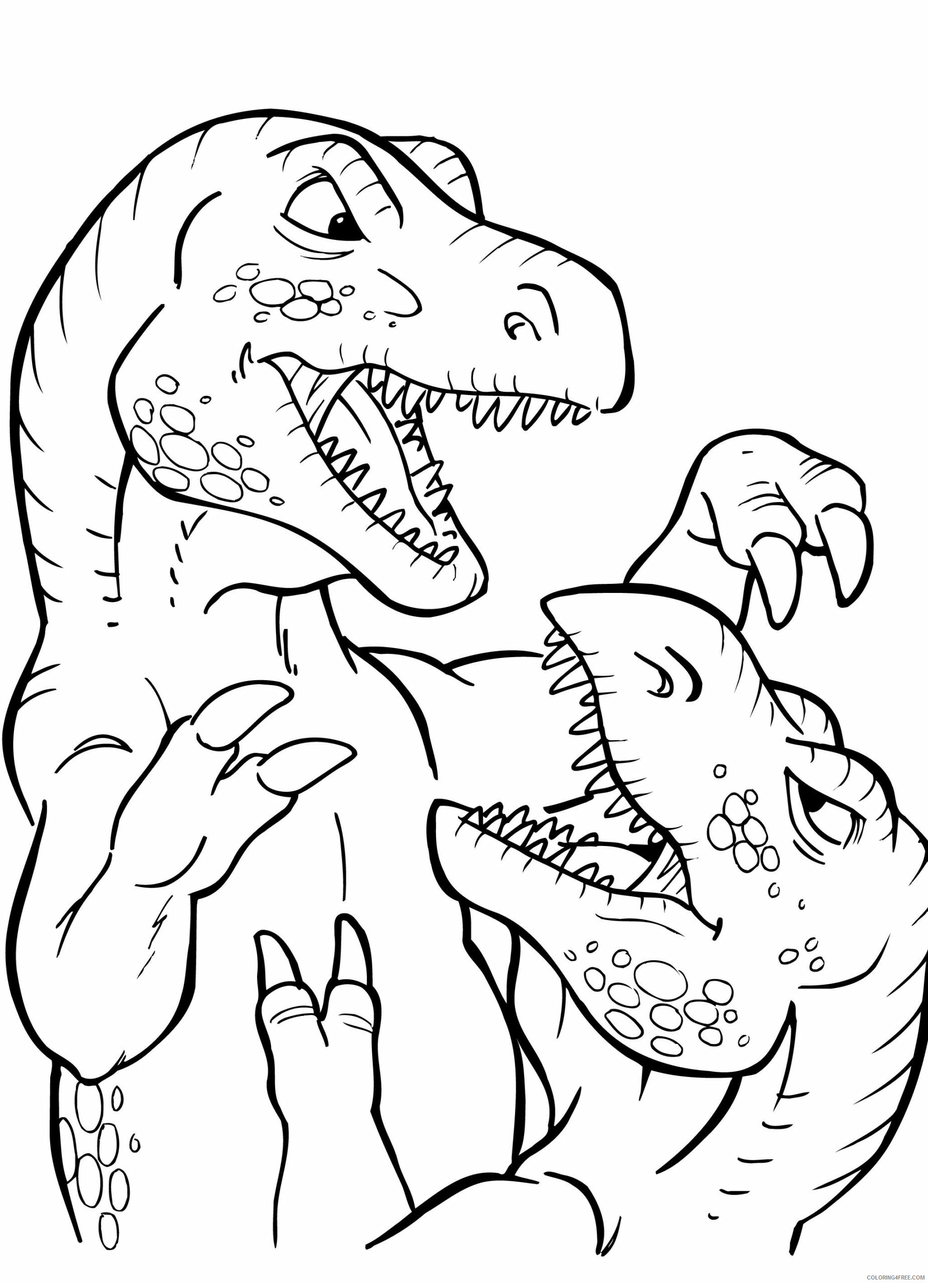 Tyrannosaurus Rex Coloring Pages Animal Printable Sheets T Rex Pictures to 2021 Coloring4free