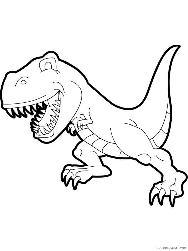 Tyrannosaurus Rex Coloring Pages Animal Printable Sheets TRex 1 2021 4916 Coloring4free