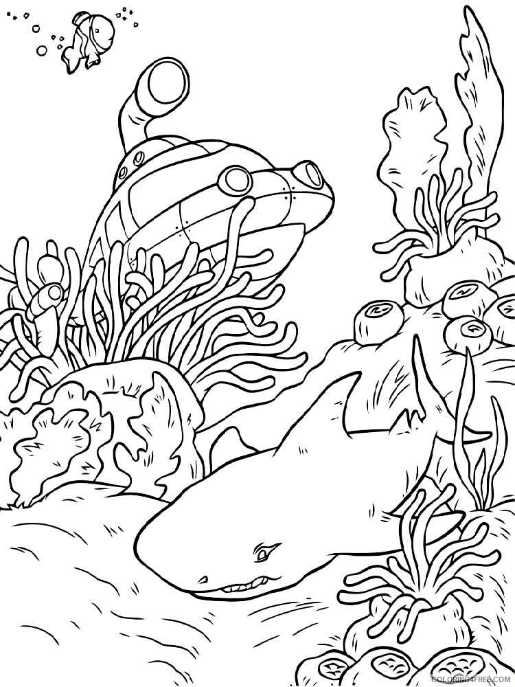 Underwater World Coloring Pages Animal Printable Sheets 2021 4930 Coloring4free