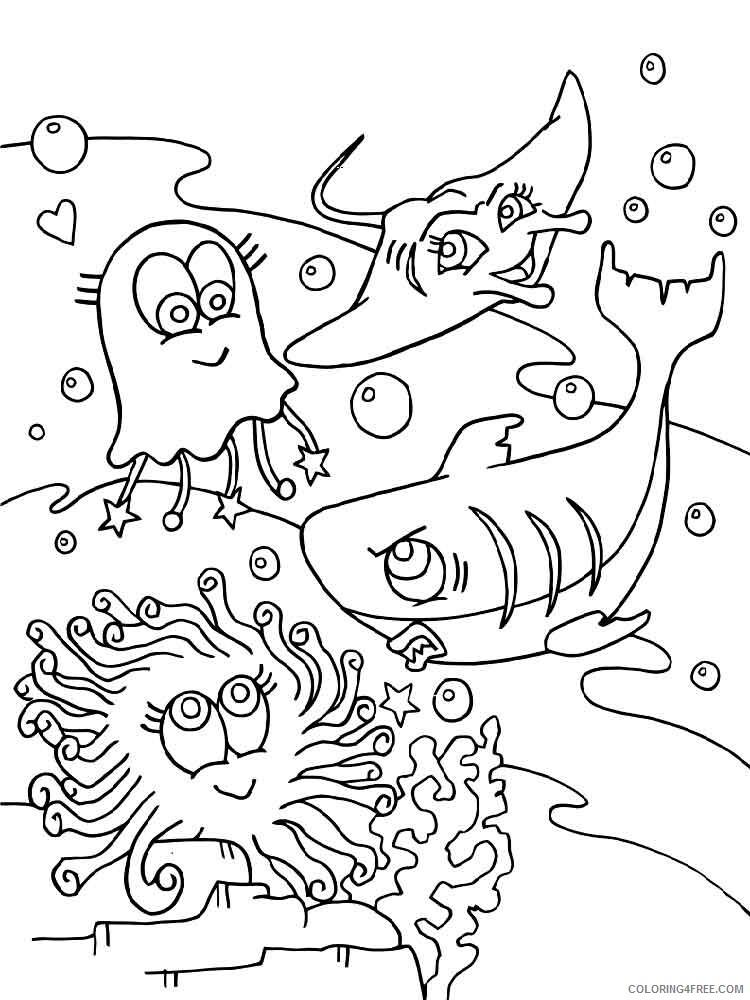 Underwater World Coloring Pages Animal Printable Sheets 2021 4932 Coloring4free