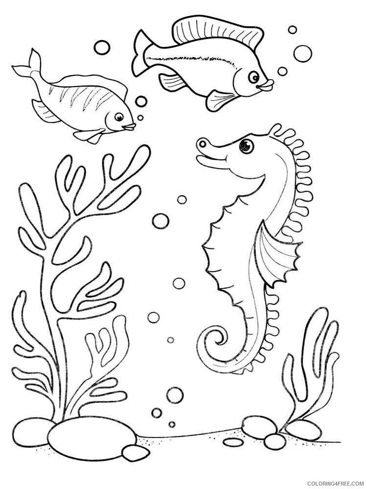 Underwater World Coloring Pages Animal Printable Sheets 2021 4933 Coloring4free