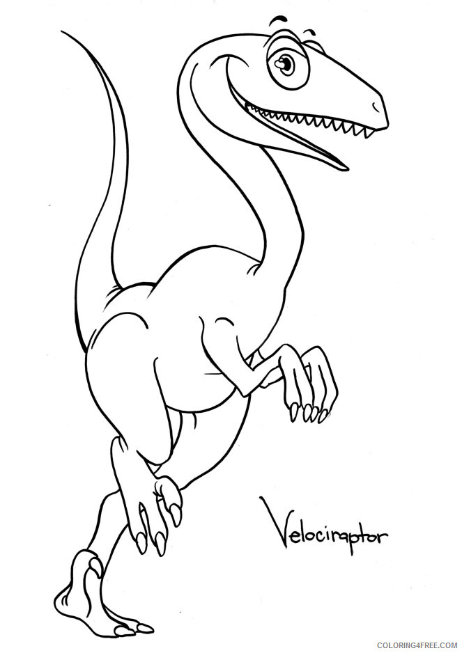 Velociraptor Coloring Pages Animal Printable Sheets Velociraptor to Print 2021 Coloring4free