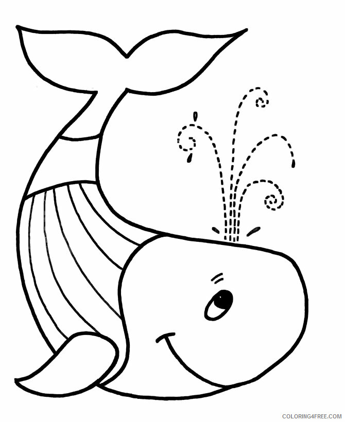Whale Coloring Pages Animal Printable Sheets Easy Whale 2021 4984 Coloring4free
