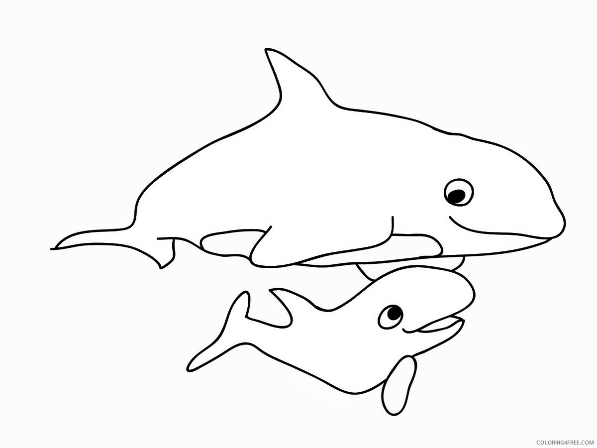 Whale Coloring Pages Animal Printable Sheets whale_cl_06 2021 4991 Coloring4free