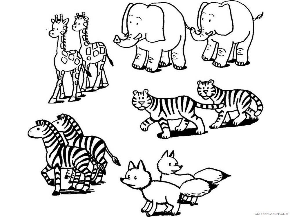 Wild Animal Coloring Pages Animal Printable Sheets Wild Animal 1 2021 5002 Coloring4free