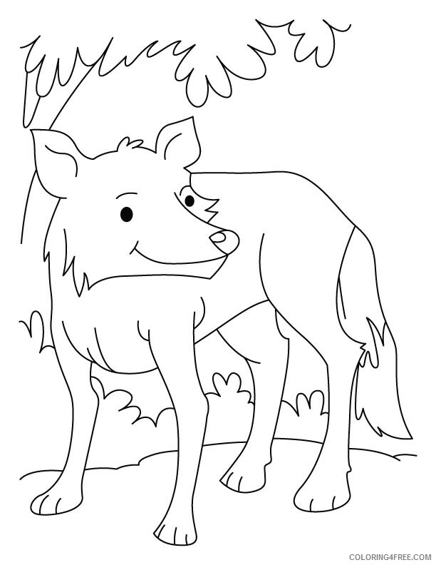 Wolf Coloring Pages Animal Printable Sheets Cute Wolf 2021 5050 Coloring4free
