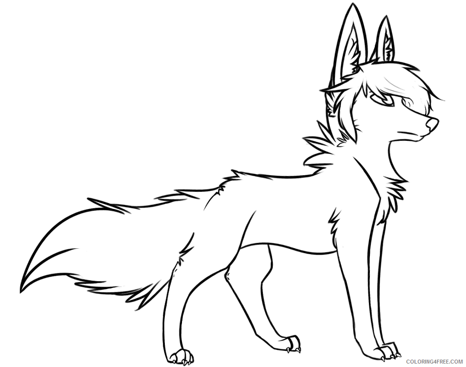 Wolf Coloring Pages Animal Printable Sheets lovely wolf 2021 5053 Coloring4free