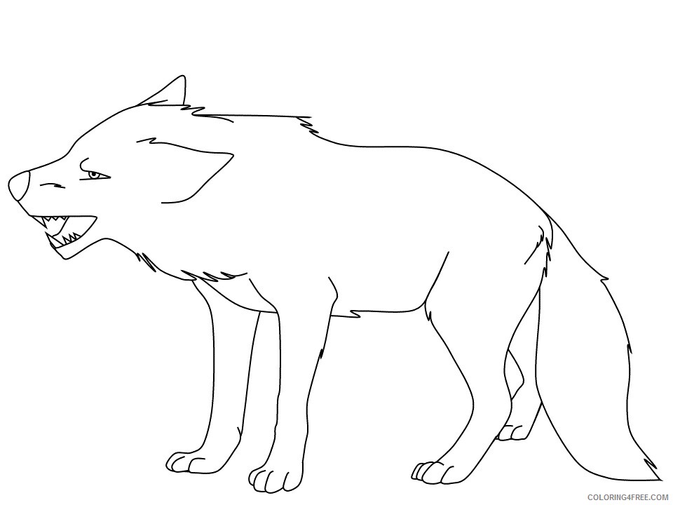 Wolf Coloring Pages Animal Printable Sheets wolf2 2021 5059 Coloring4free