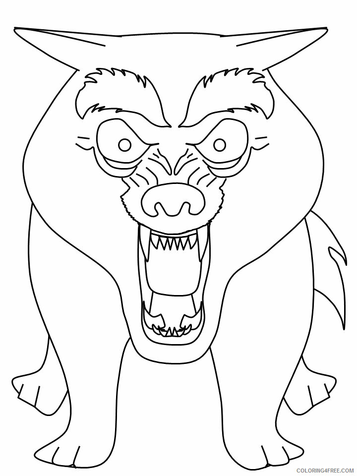 Wolf Coloring Pages Animal Printable Sheets wolf5 2021 5062 Coloring4free