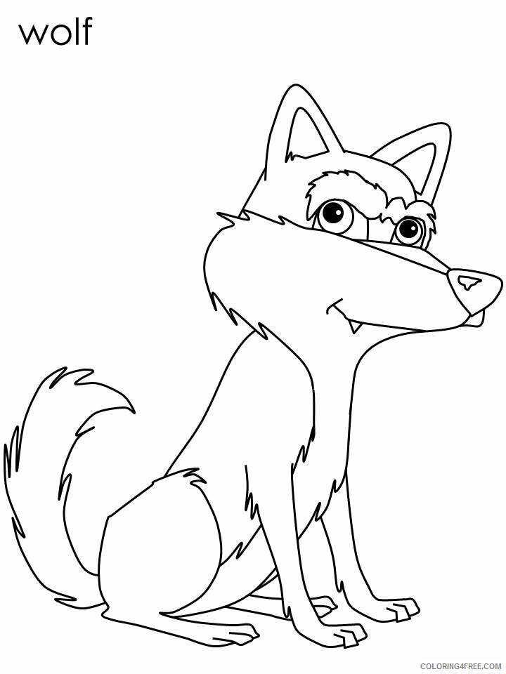 Wolf Coloring Pages Animal Printable Sheets wolf8 2021 5064 Coloring4free