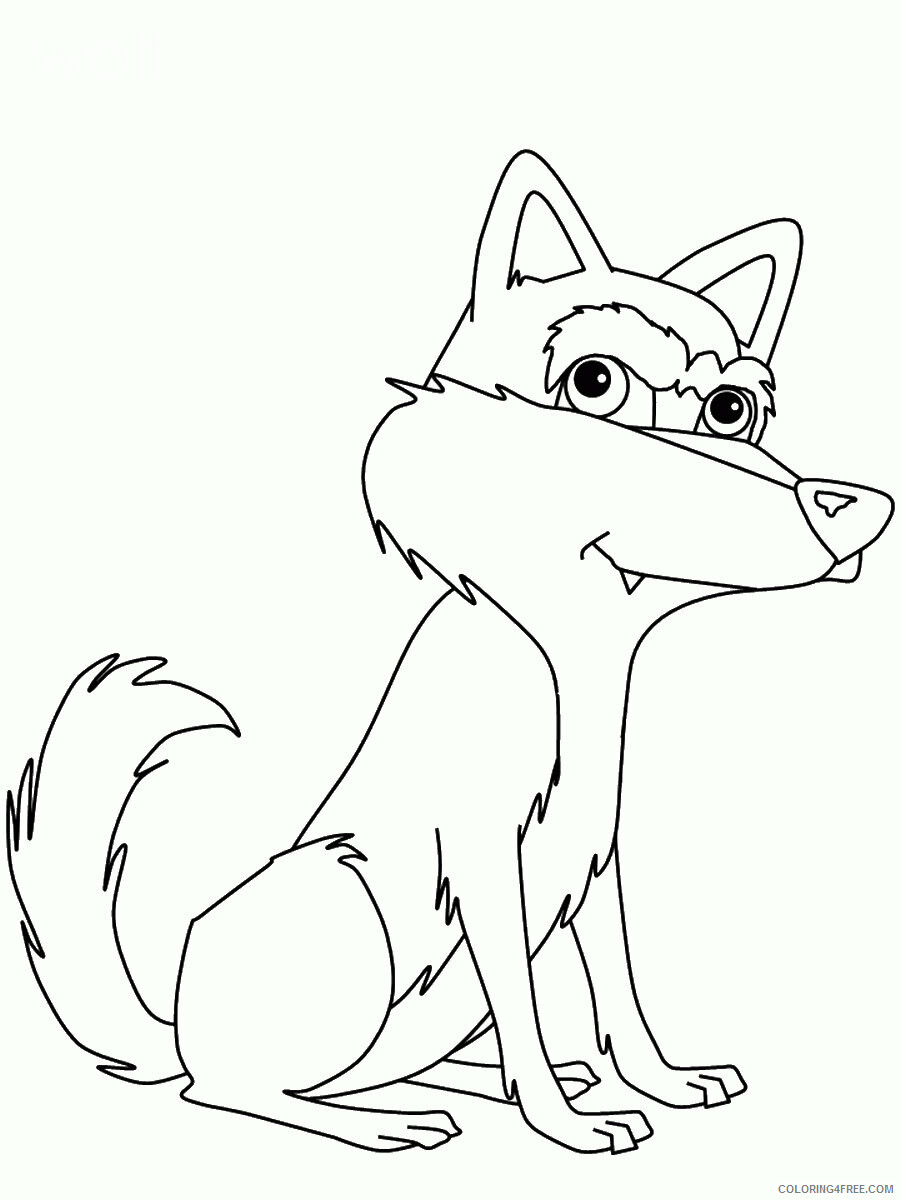 Wolf Coloring Pages Animal Printable Sheets wolf_cl_13 2021 5056 Coloring4free