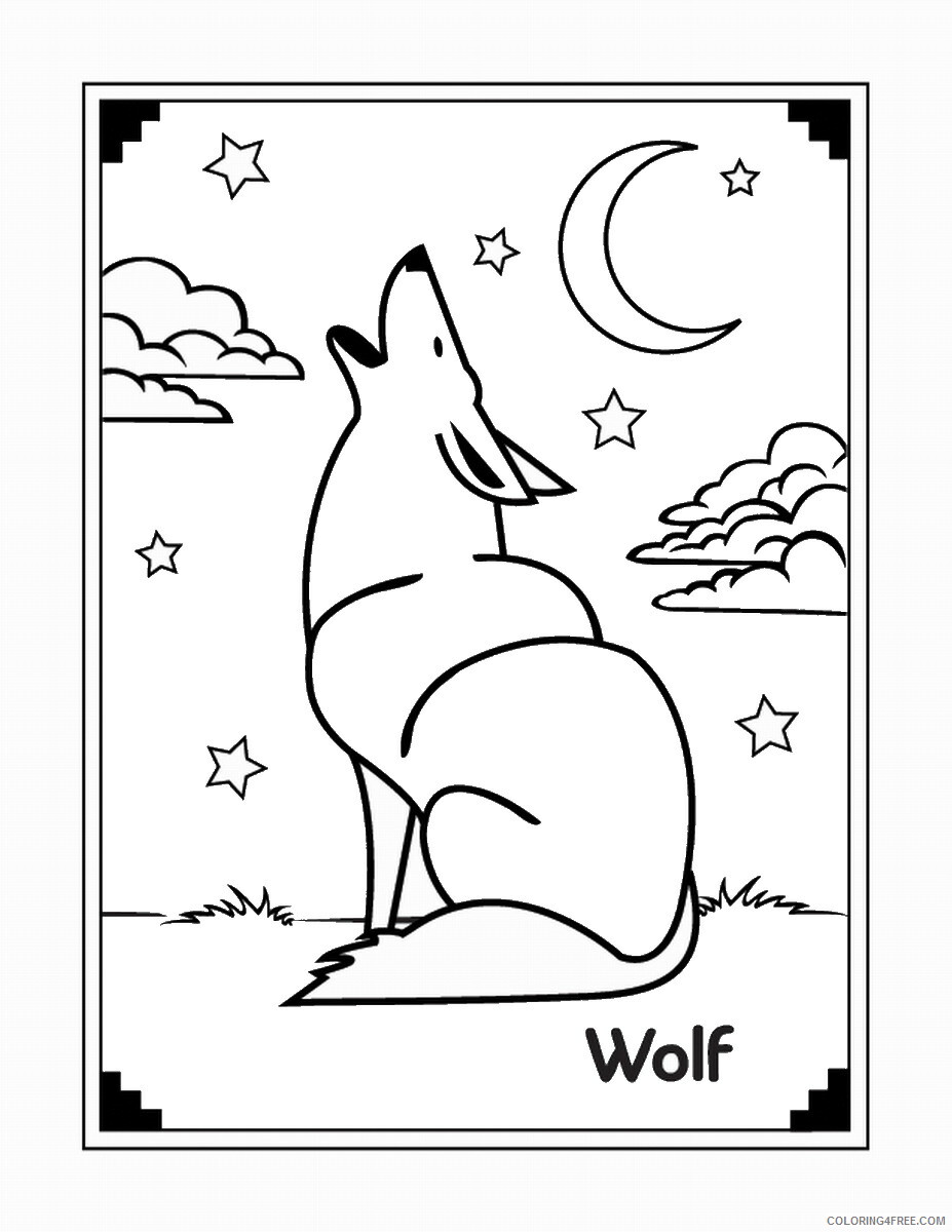 Wolf Coloring Pages Animal Printable Sheets wolf_cl_19 2021 5057 Coloring4free