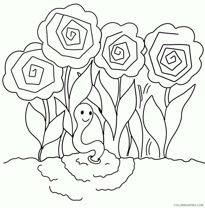 Worm Coloring Sheets Animal Coloring Pages Printable 2021 4610 Coloring4free