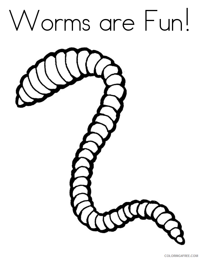 Worm Coloring Sheets Animal Coloring Pages Printable 2021 4613 Coloring4free