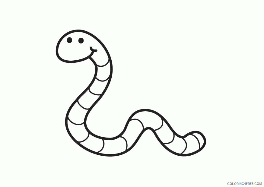 Worm Coloring Sheets Animal Coloring Pages Printable 2021 4623 Coloring4free