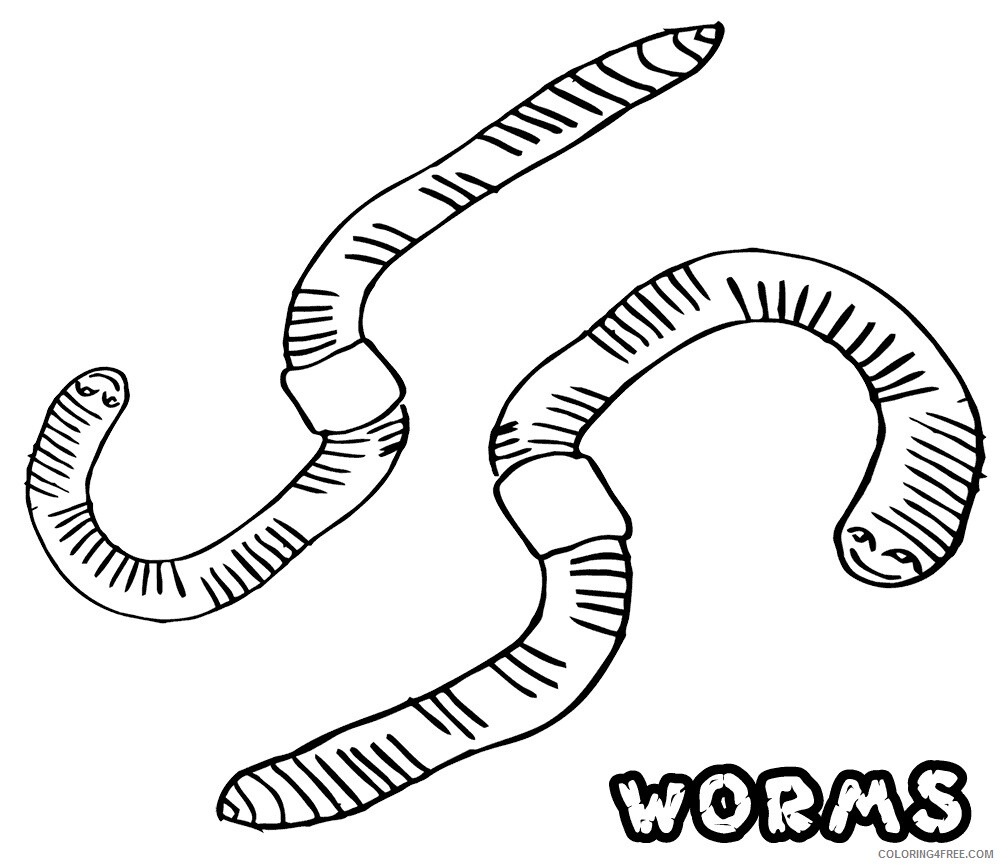 Worm Coloring Sheets Animal Coloring Pages Printable 2021 4625 Coloring4free