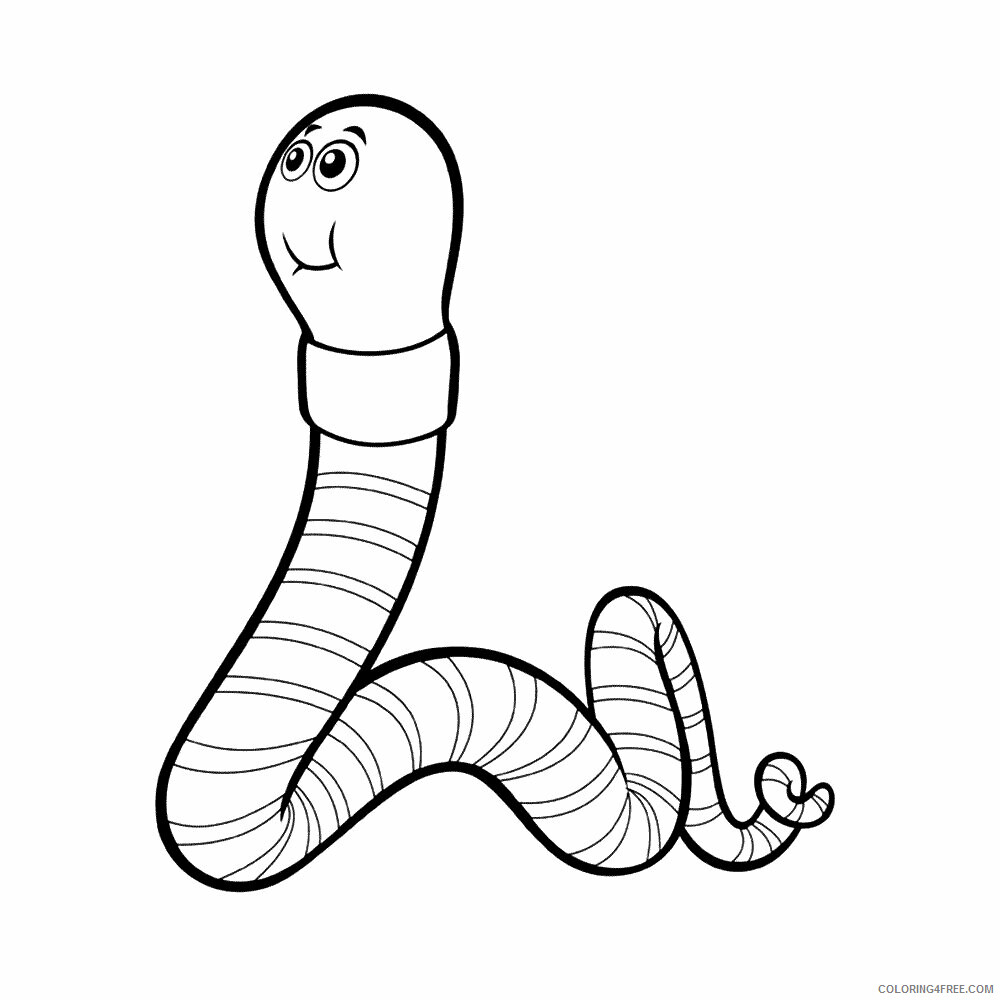 Worm Coloring Sheets Animal Coloring Pages Printable 2021 4629 Coloring4free