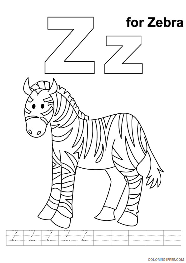 Zebra Printable Sheets the cute baby zebra 2021 5108 Coloring4free