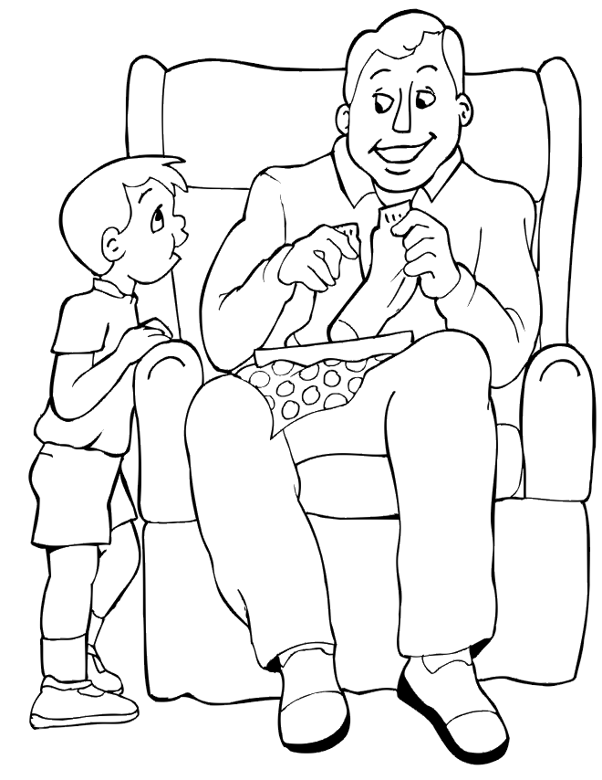 1 Dad Coloring Pages Printable Sheets Fathers Day Page Dad 2021 09 008 Coloring4free