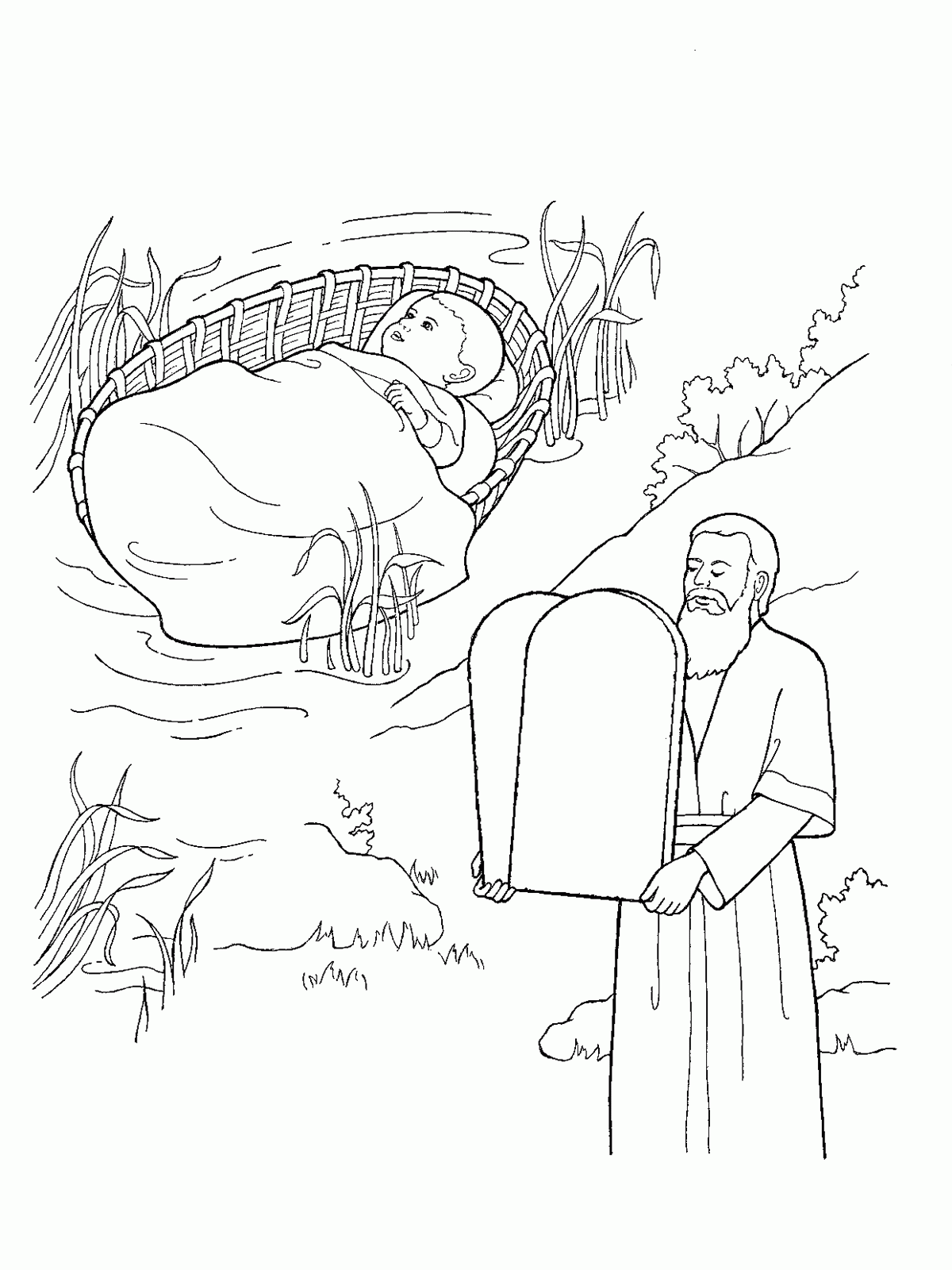 10 Commandments Coloring Page Our Deseret Homeschool August 2014 2021 09 058 Coloring4free