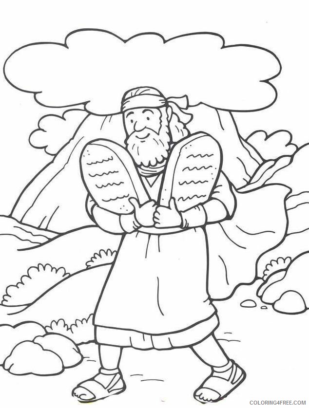 10 Commandments Coloring Pages Printable Sheets 48 Moses and the 10 2021 09 067 Coloring4free