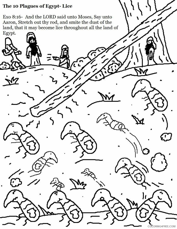 10 Plagues Coloring Pages Printable Sheets Pin by Ernie N Jenny 2021 09 088 Coloring4free