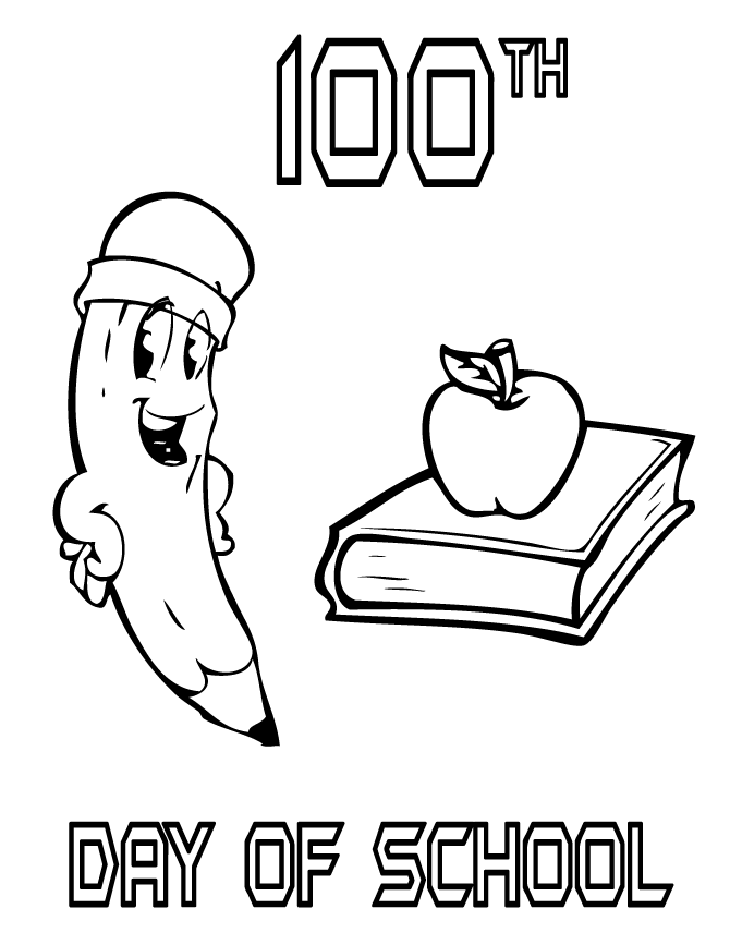 100 Day of School Coloring Pages Printable Sheets 100th Day Of School Coloring 2021 09 109 Coloring4free