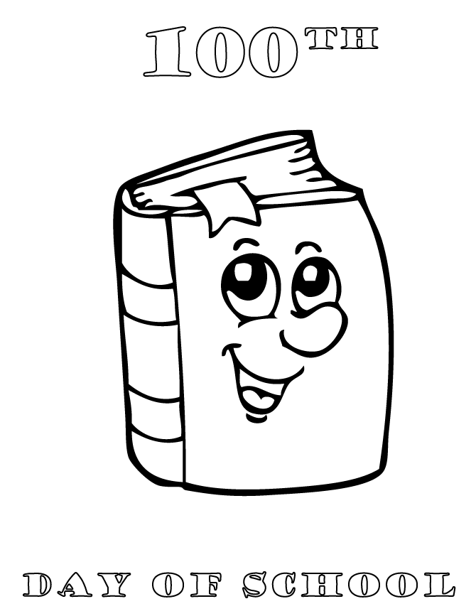 100 Day of School Coloring Pages Printable Sheets Free Printable 100th Day Of 2021 09 116 Coloring4free