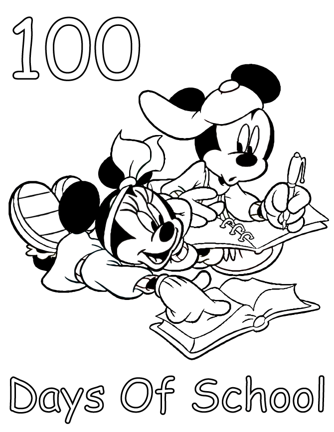 100 Days School Coloring Pages Printable Sheets Free Printable 100th Day Of 2021 09 141 Coloring4free