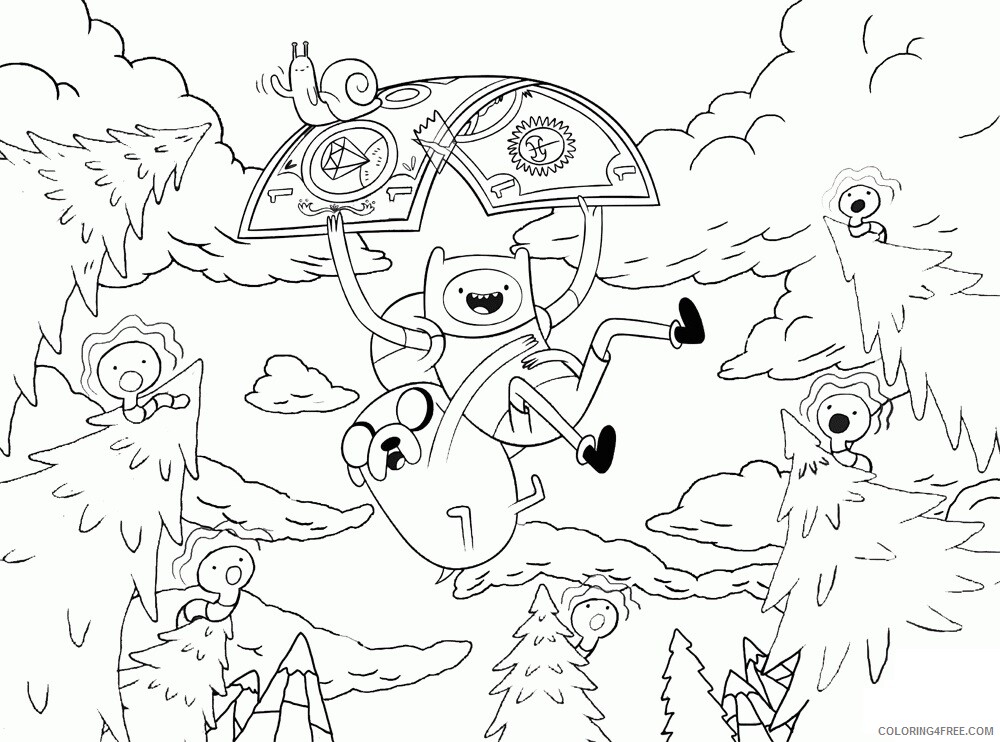 1000 Coloring Pages Printable Sheets Adventure Time Print 2021 09 147 Coloring4free