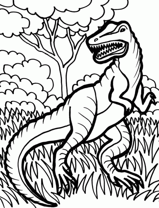 1000 Free Coloring Pages Printable Sheets Animal Dinosaurs Allosaurus Colouring 2021 09 Coloring4free