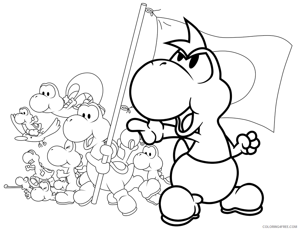 1000 Free Coloring Pages Printable Sheets Yoshi yoshi coloring 2021 09 178 Coloring4free