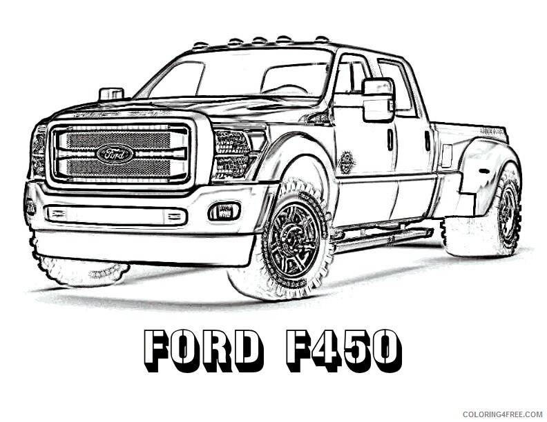 1500 Truck Coloring Pages Printable Sheets American Pickup Truck Sheet 2021 09 365 Coloring4free
