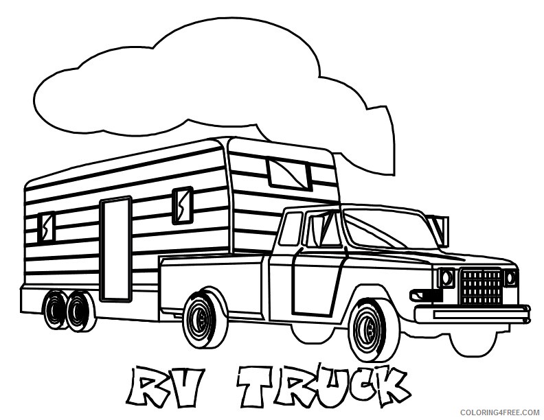 1500 Truck Coloring Pages Printable Sheets American Pickup Truck Sheet 2021 09 366 Coloring4free