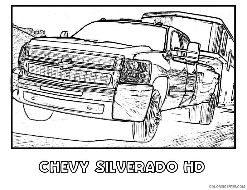 1500 Truck Coloring Pages Printable Sheets American Pickup Truck Sheet 2021 09 368 Coloring4free