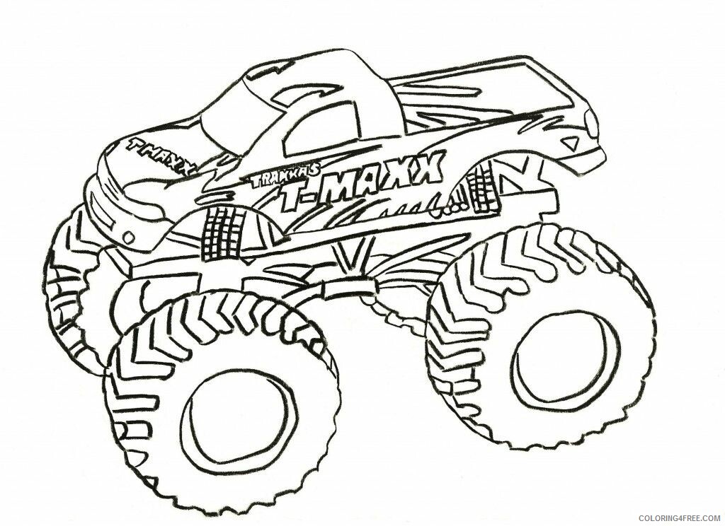 1500 Truck Coloring Pages Printable Sheets Free Printable Monster Truck Coloring 2021 09 Coloring4free