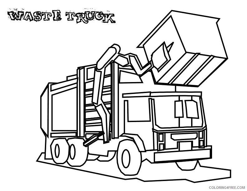 1500 Truck Coloring Pages Printable Sheets How To Draw A Garbage 2021 09 380 Coloring4free
