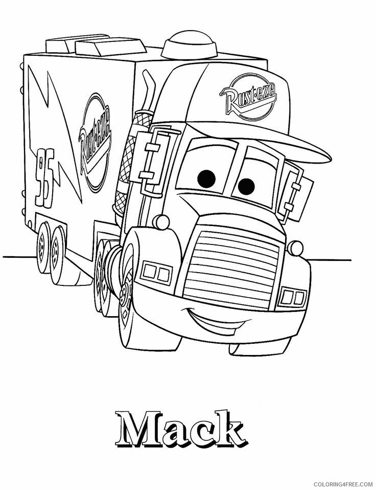 1500 Truck Coloring Pages Printable Sheets Lightning Mcqueen Mack Truck 2021 09 384 Coloring4free