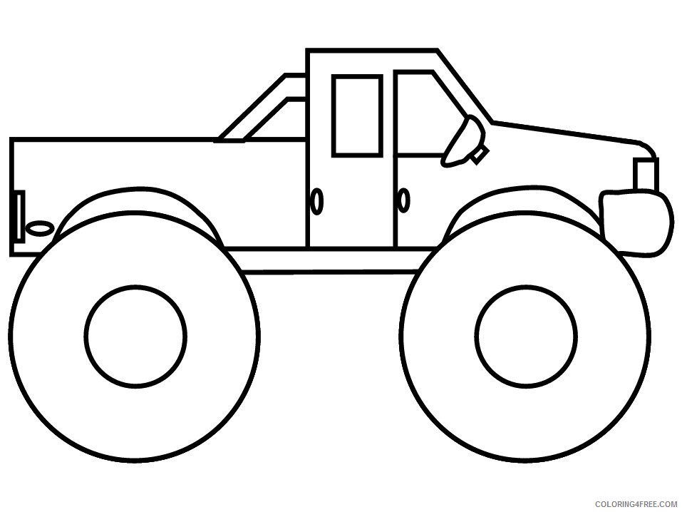 1500 Truck Coloring Pages Printable Sheets Monster Truck Book Pages 2021 09 385 Coloring4free