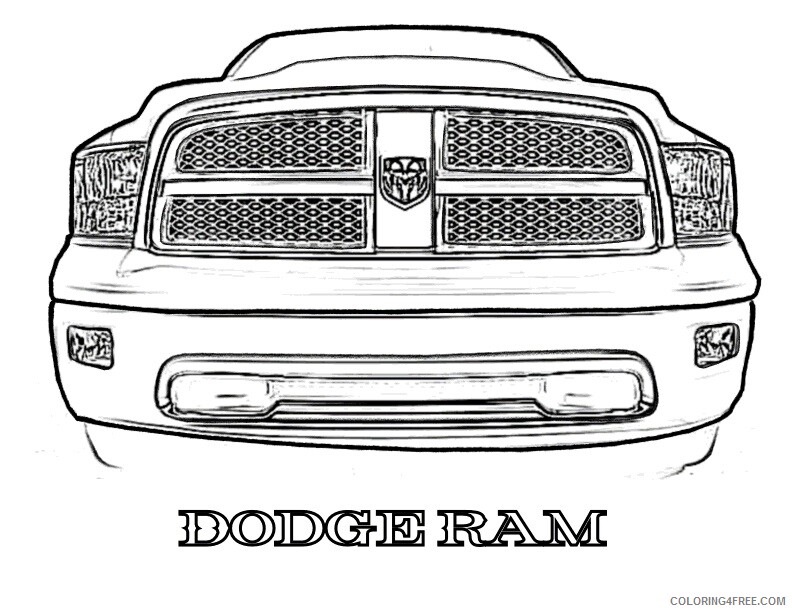 1500 Truck Coloring Pages Printable Sheets Page DodgeTalk Dodge Car 2021 09 371 Coloring4free