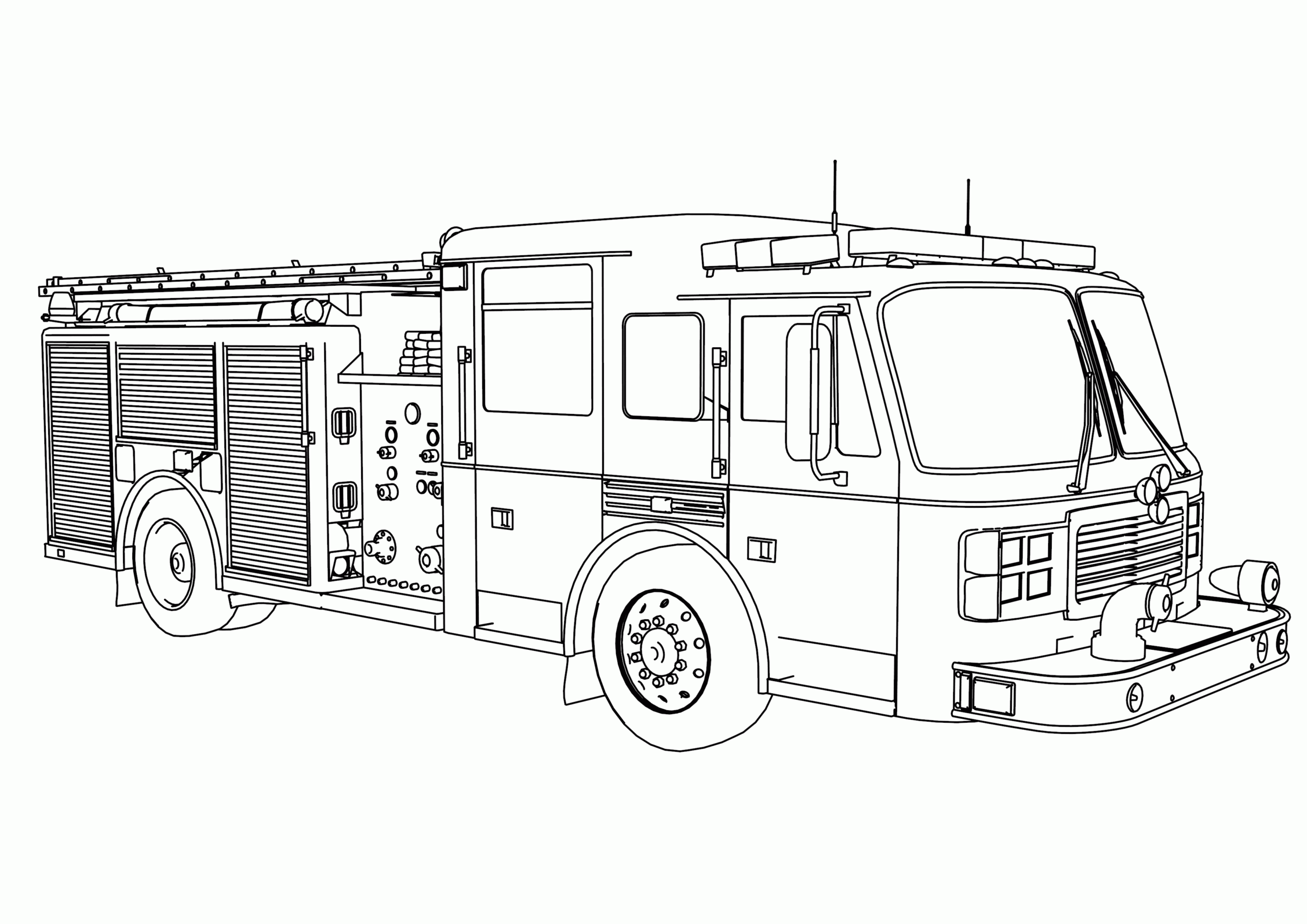 1500 Truck Coloring Pages Printable Sheets Printable 31 Fire Truck Coloring 2021 09 386 Coloring4free