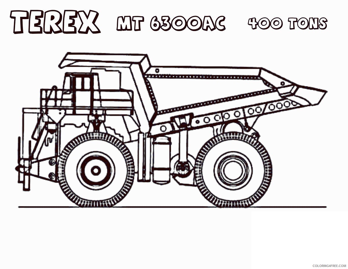 1500 Truck Coloring Pages Printable Sheets kenworth dump truck pages 2021 09 383 Coloring4free