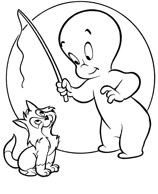 1st Grade Coloring Pages Printable Sheets ghost gif 2021 09 411 Coloring4free